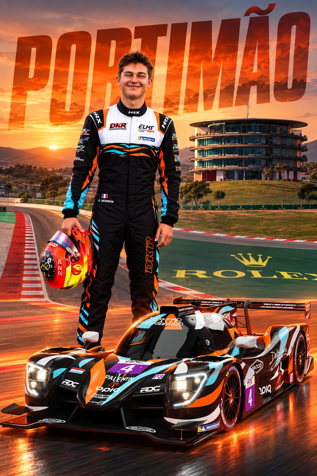 Gillian Henrion et la LMP3 #4 DKR Engineering