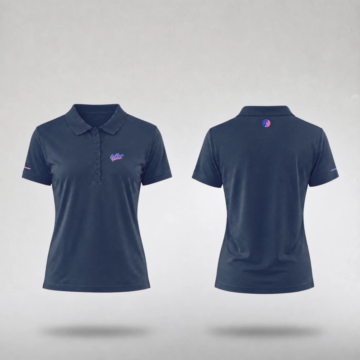 Polo Bleu Navy Femme Signature Gillian Henrion