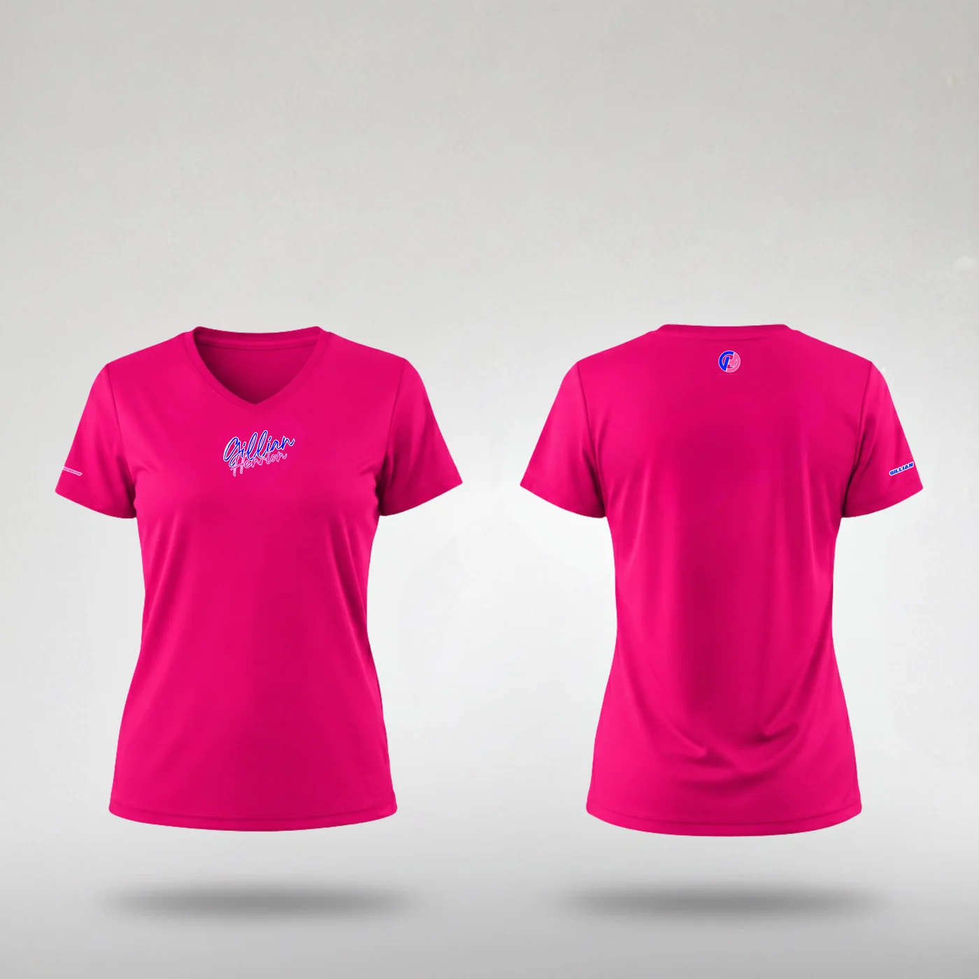 T-Shirt Femme Rose Fuchsia Gillian Henrion