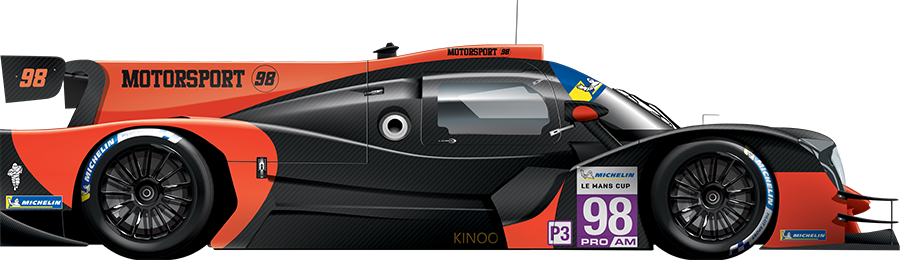 Ligier JS P325 LMP3 #98 Motorsport98, vue de profil